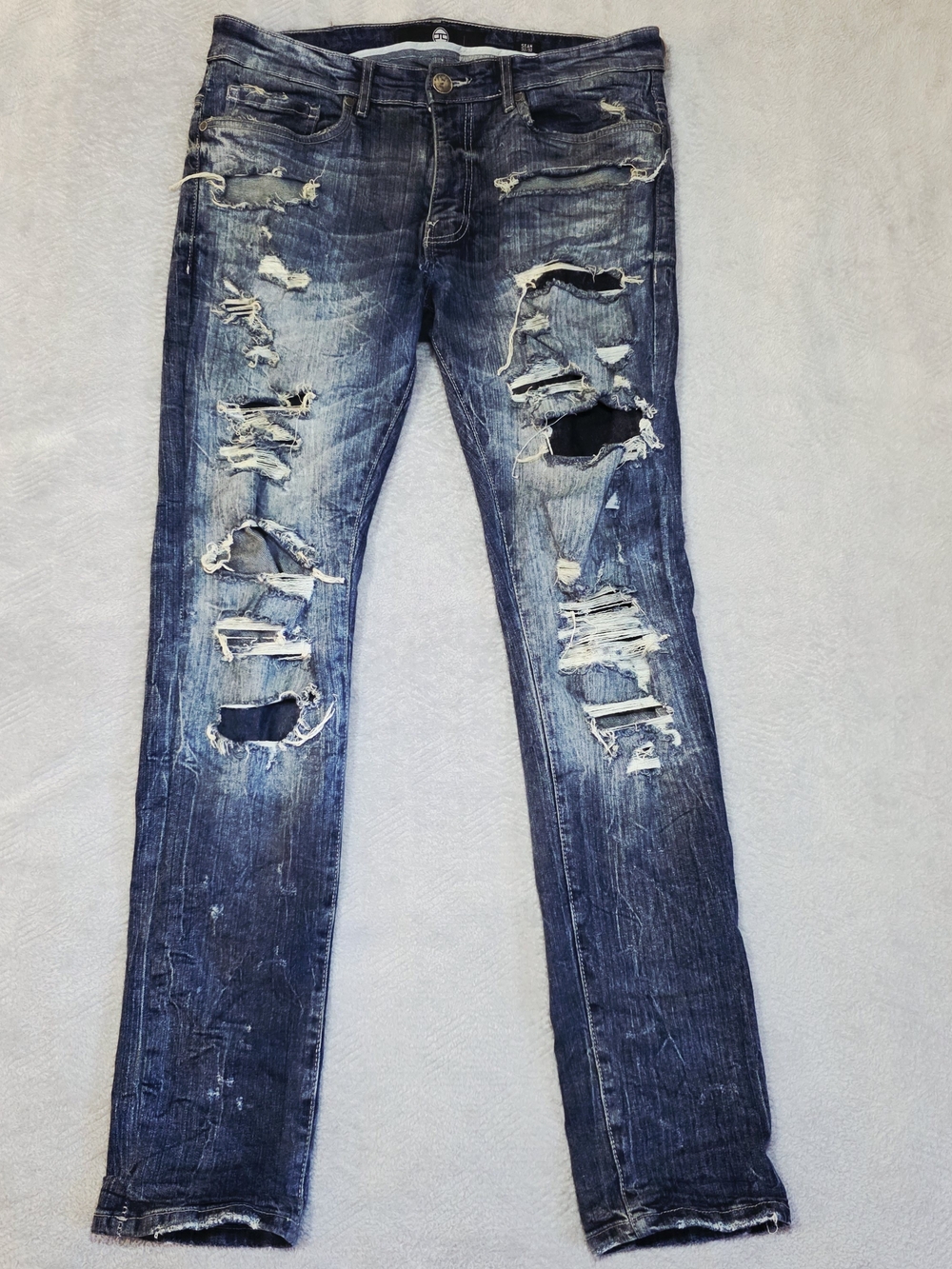 Jordan Craig Sean Jeans - 33x32 Destroyed Denim